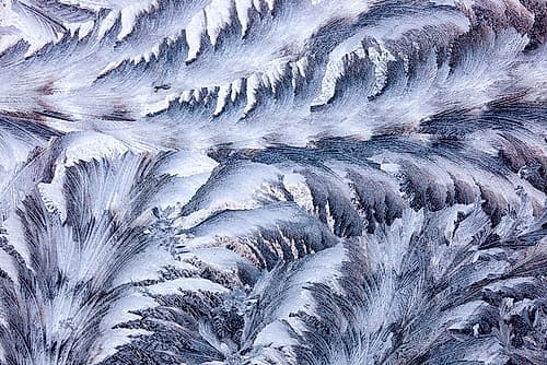 USA- Washington State- Sammamish. Frost on auto window Nature Print